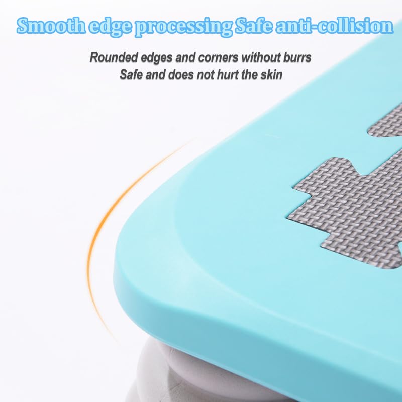 Homesally Blue,Mini Trampoline for Kids, 25 Inch Bounce Trampoline for Toddler, Autism Kids Sensory Integration Training Equipment, Indoor Trampoline w/Non-Slip Base, Max Loaded 330 lbs - Image 6