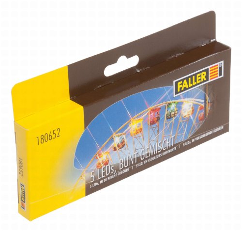Preisvergleich Produktbild 180652 - Faller - 5 LEDs, bunt gemischt