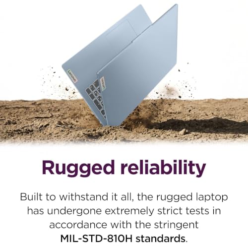 Image of Lenovo 15.6 inch FHD Laptop, 8GB LPDDR5, 128GB Storage, Microsoft 365 Personal