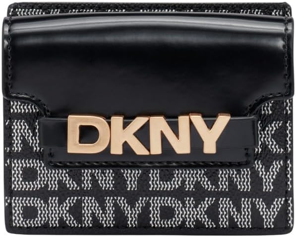 DKNY, Card Case, Avril Card Case, BK Logo-BK, 1SZ