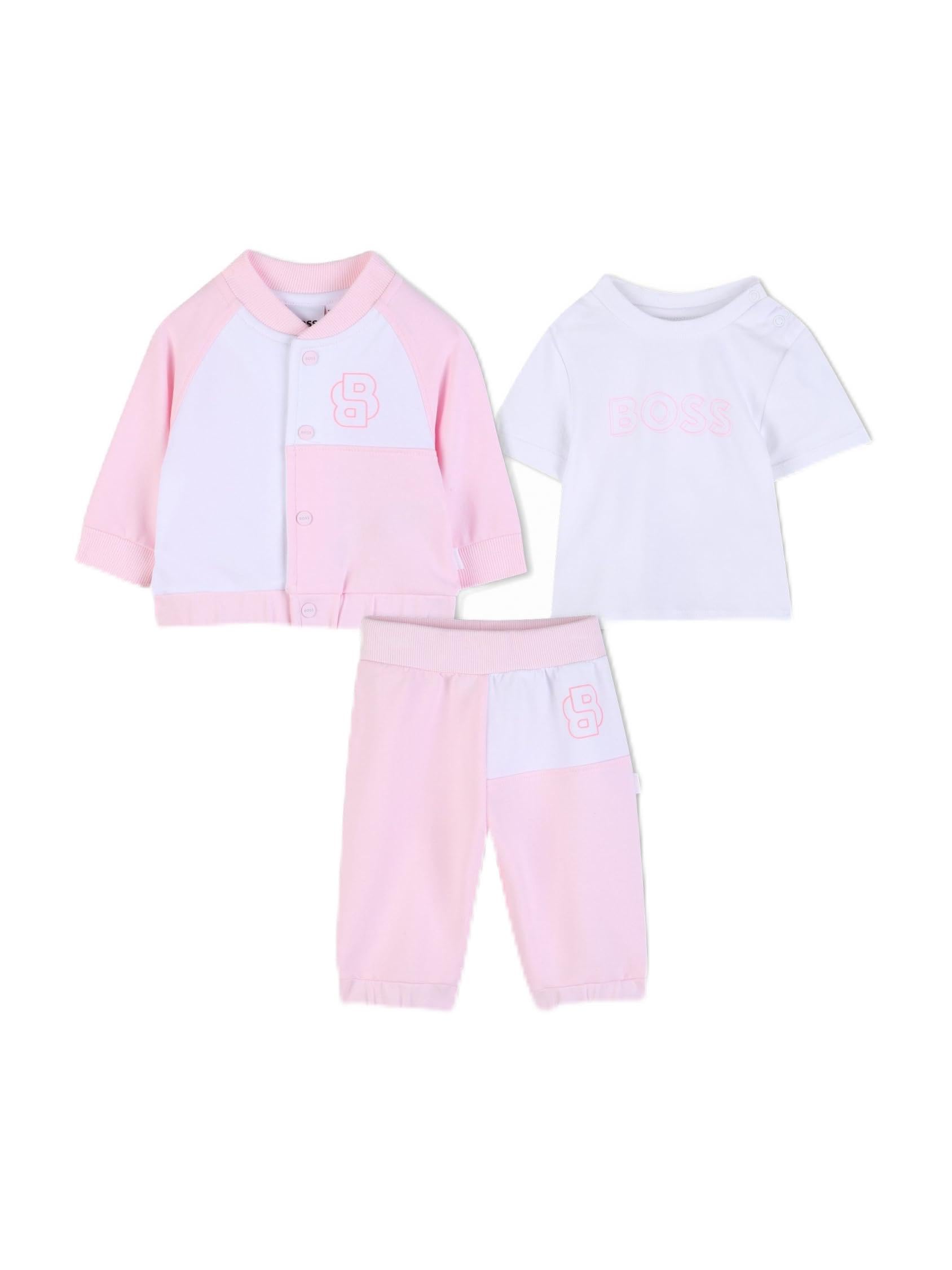 BOSS Baby - Mädchen T-shirt+trousers+cardigan Set T-Shirt + Hosen + Strickjacken-Set (1er Pack)