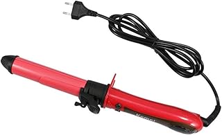 Curador de ferro de curling com LCD Exibir tambores de ferro de onda Curling Ferro de cerâmica Caminho de cerâmica Parede de curling de temperatura ajustável para pentear cachos de estilo