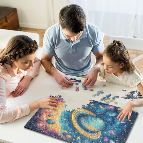Rompecabezas de cielo cósmico estrellado para noches de entretenimiento creativo y desafío adulto 7