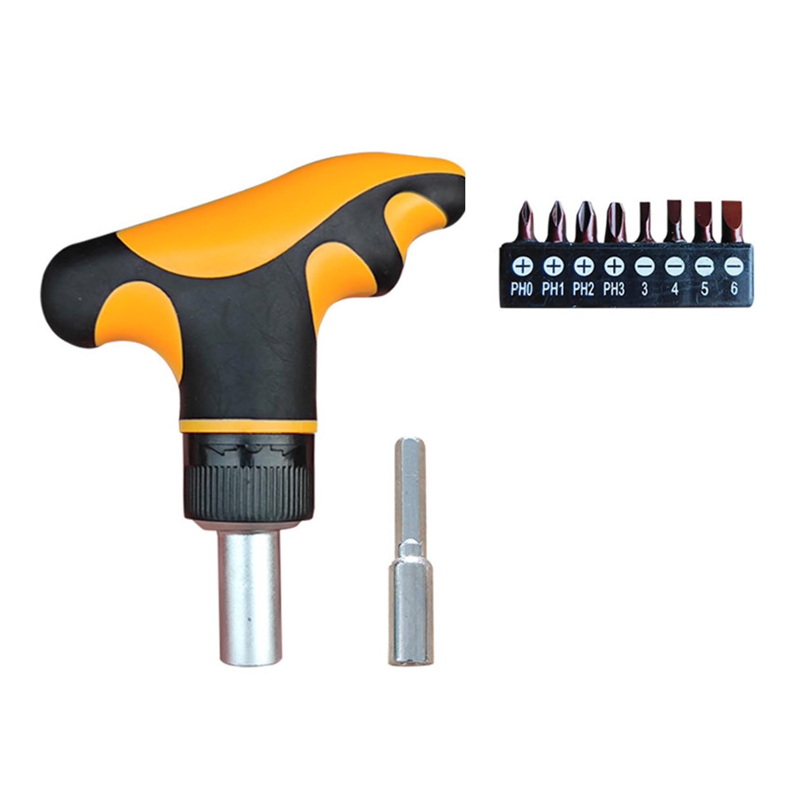 Buxuaaaa B Ergonomic T Handle Ratchets Driver Set 1/4 Inch It Driver Multiple It Screwdriver Set For Enhances Control & Precisions T Handle Screwdriver