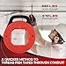 NATGAI 100FT Fish Tape Hand Wire Puller, 1/8'' W x 1/16'' Thick Fish Tape, Electrician Reel Pull Wires Cable Hand Puller ATE Tools, Wire Fishing Tools with Double Loop Tip