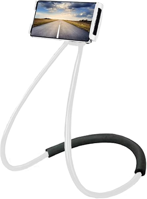 Chapter Seven Universal Smart Mobile Phone Stand,Hanging on Neck Cell Phone Mount Holder, Flexible Lazy Bracket DIY Free Rotating for Multiple Functions