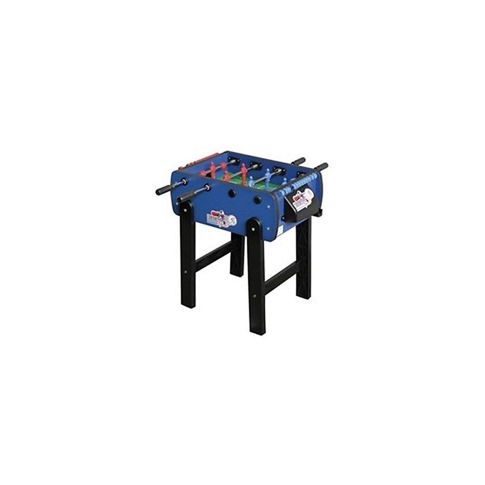 Biliardino Da Tavolo Relaxdays Con Luci LED - Mini Calcio Balilla Per Bambini E Adulti, Blu - Foto 5