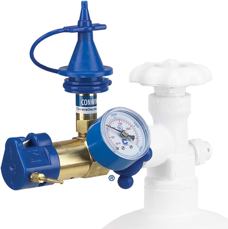 Soft-Touch Push Valve with Gauge