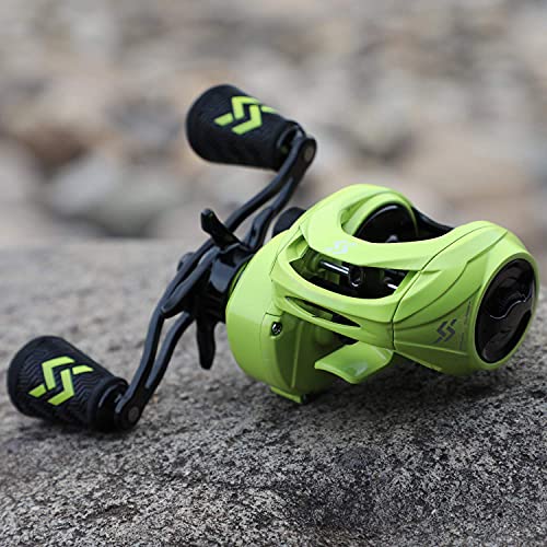 Sougayilang Baitcasting Reels, 8:1 Gear Ratio Fishing Reel With Magnetic Braking System Casting Reel, 9 + 1 Ball Bearings Super Smooth Anti-Corrosion Baitcaster Reel-Left Hand(Green) #TOP5