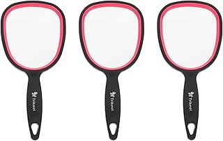 COHEALI Hand Held Mirror Mirror Handheld Handheld Mirror 3Pcs Vanity Oval Mirror with Hanging Hole Hand Mirror with Handle Tiny Mirrors for Travel Bathroom Makeup Portable Mirror Handheld Mirrors
