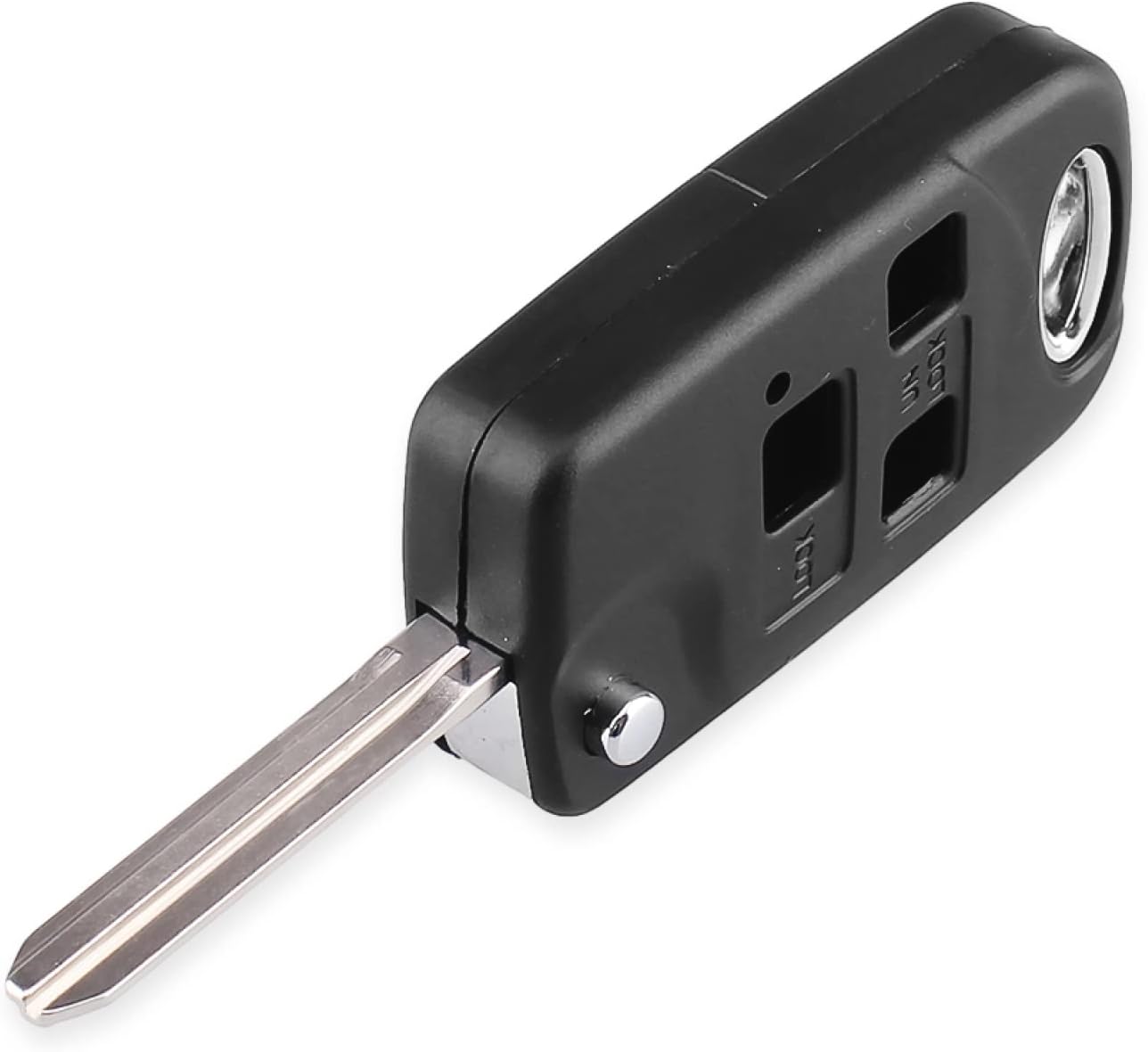 LadyCent Modified Flip Folding 3 Button Remote Key Shell Fob Case, for Toyota FJ/Land Cruise Camry Toy43