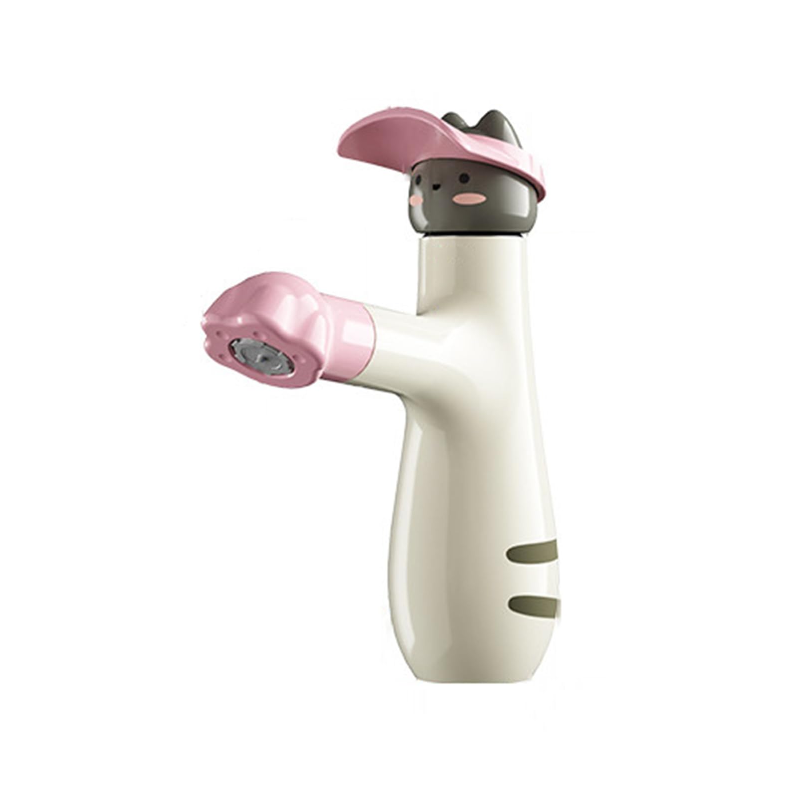 Mitigeur salle de bain BiaoTeng extractible en laiton blanc lait et rose