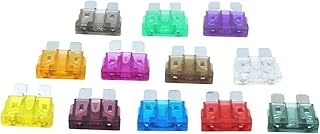 20 Pieces/Set 10A car Safety Tube Xenon lamp Fuse Safety Tube 5A 10A 15A 20A 25A 30A car Fuse 19 * 19mm car Insert (Color : Yellow 20A 20Pcs)