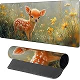 【Tapis de Souris XXL】: Grâce à son format étendu, ce tapis de souris XXL offre un vaste espace de travail ou de jeu. Il peut accueillir confortablement votre clavier, votre souris et d’autres accessoires essentiels, pour un bureau bien organisé et dégagé