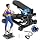 Steppers for Exercise at Home with 330 lbs Weight Capacity, Resistance Bands & Non-Slip Mat for Full Body Workout, Adjustable Height Hydraulic Stepper with LCD to Monitor Steps & Time