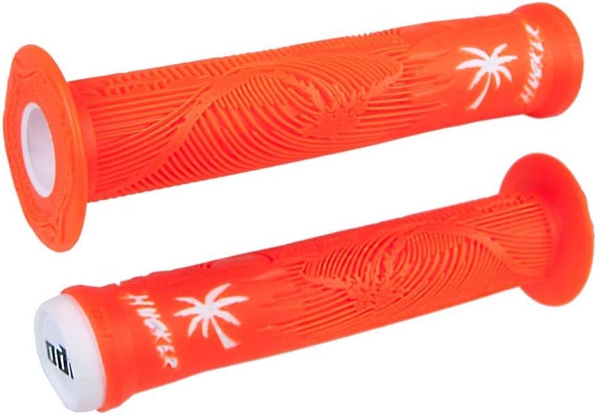 Odi Hucker Signature BMX Grip - Orange/White - 15-567