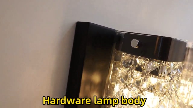 Image of MantoLite Modern Crystal Bathroom Vanity Light, 3CCT Matte Black Wall Light | 3-Light Bathroom Lighting Fixtures With Glass Shade Over Mirror,Bedrooms,Living Room or Dining Areas