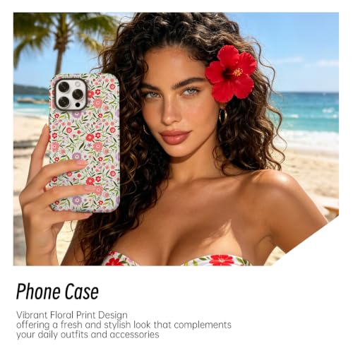 Compatible with iPhone 16 PRO MAX Case Cute Floral Print-Style-14 - image 5
