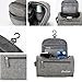 ProCase Toiletry Bag Travel Case with Hanging Hook, Dopp Kit Organizer for Accessories, Shampoo, Cosmetic, Personal Items, Healthcare Bag with Handle, Gray
