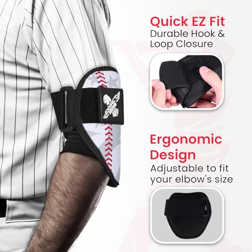 image for Exxact Sports Plain Baseball Elbow Guard Youth & Adult, Batters Softba