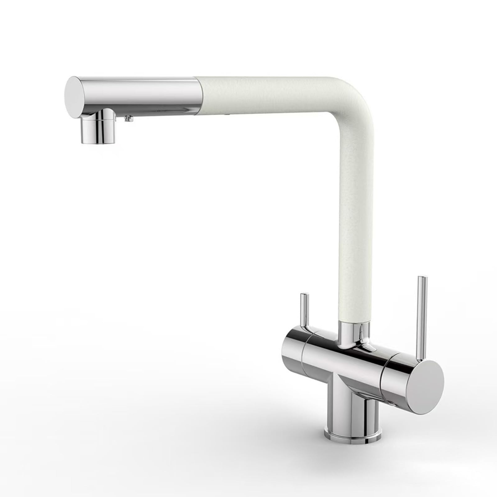 GLETSF Black Grey Kitchen Faucet with Water Filter Hot & Cold Mixer Tap for Drinking Water Stylish Sink Tap with Beige Dots & Efficient Water Filtration System.,Gold-A