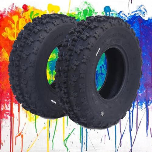 VroomSteel 22x7-10 UTV Tires 22x7-10 ATV Tire - ATV/UTV Tires 10 Rim All-Terrain Tires Off-Road Tires Mud/Trail Tires Tubeless (Set of 2)