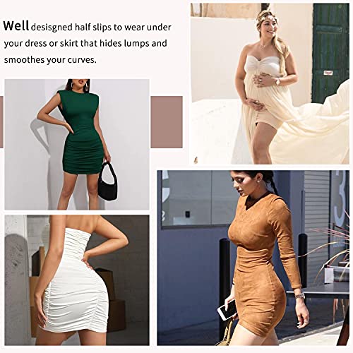 MISS MOLY Seamless Slips for Women Under Dress High Waist Shapewear Dresses Tummy Control Skirt Body Shaping Smoother4
