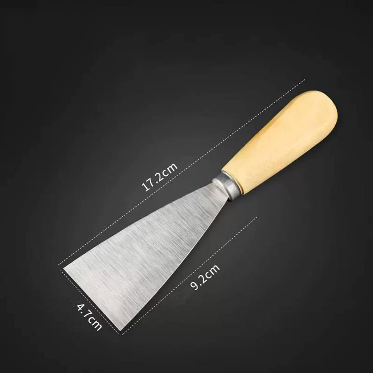 Spatola for stucco, 5 pezzi 1 2 3 4 5 pollici Set di spatole for stucco con manico in legno Spatola in acciaio inossidabile Spatola for stucco for cartongesso Raschietto for carta da parati