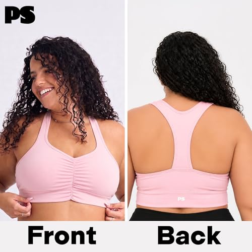 Image of POPSUGAR Sports Bras for Women - Y Back, High Neck, Strappy & Long Line Padded Racerback Bra Workout Yoga Top Racer Back Bra