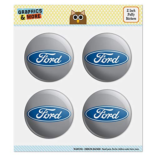 Ford Motor Company Blue Oval Logo Puffy Bubble Dome Scrapbooking Crafting Sticker Set