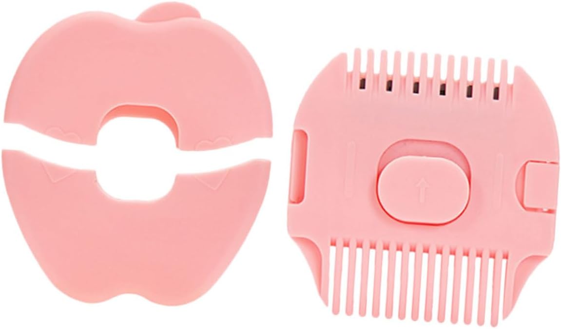 Beavorty Hair Trimmer Comb Safe Apple Shaped Razor Cutting Tool for Hair Portable Lightweight Easy to Use No Electricity Needed