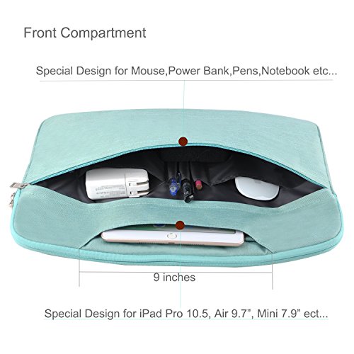 Laptop Shoulder Bag, HESTECH 15.6 Laptop Case Sleeve Business Messenger Briefcase Carrying Handbag for Women Men Fits 15-16 Inch Dell HP Acer Aspire 5/Predator Helios 300 Chromebook Ultrabook, Green - Thumbnail 7
