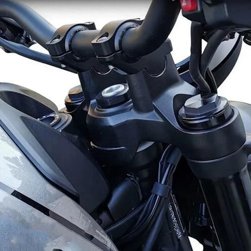 Accessoires de moto risers guidon Trident 660 pince extensible - 3