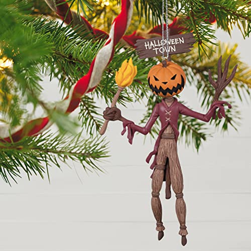 Hallmark Keepsake Halloween Ornament 2022, Disney Tim Burton's The Nightmare Before Christmas The Pumpkin King #TOP5