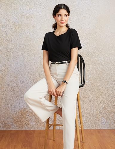 Image of Amazon Brand - Symbol Women's Cotton Stretch Regular Fit Round Neck Sleeveless T-Shirt (Available in Plus Sizes)