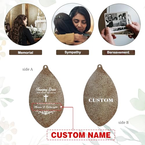 Image of ASTARIN Personalized Name 35 inch Memorial Wind Chimes, Metal Sympathy Gifts for Loss of Mother Father Loved One, Bereavement Wind Chime in Memory Gift, Decor Outdoor Garden Patio, Produced in Texas