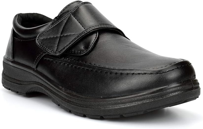 GenericCharles Southwell Mens Touch Fastening Shoes Mens Casual Shoes Mens Lightweight Shoes Mens Work Shoes Mens Comfort Shoes Black/Tan/Brown