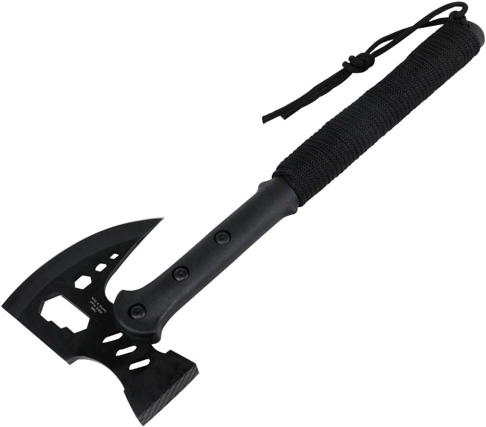 DEFENDER XTREME 15" All Black Tactical Axe Throwing Flat Head Stainless Steel