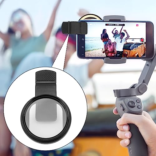 Image of 52mm Clip-on CPL Phone Camera Lens Filter, Universal CPL Phone Camera Lens Polarizer Clip-On Cellphone CPL Filter Compatible with iPhoneSamsung /Android Smartphones(Size:52mm)
