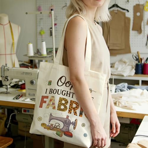 Bolso Tote Quilt para costura, regalo para amantes de la costura miniatura 3