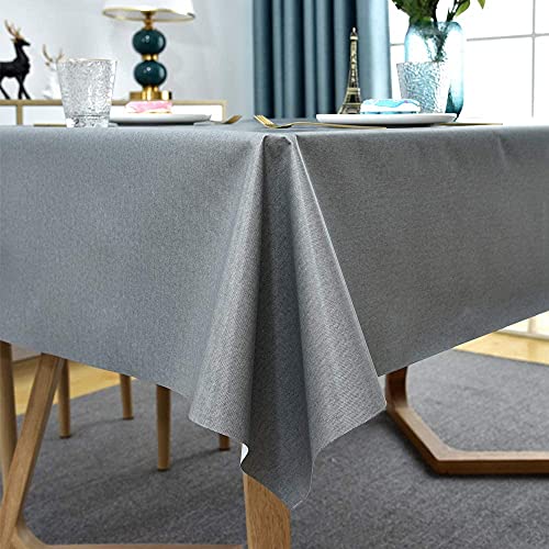 Nappe en plastique essuyable anti-tache pour protéger la table à manger - 6