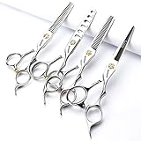 Scissors are made with high quality Stainless Steel with Coated Titanium for durability and style, Very Sharp, not dull.