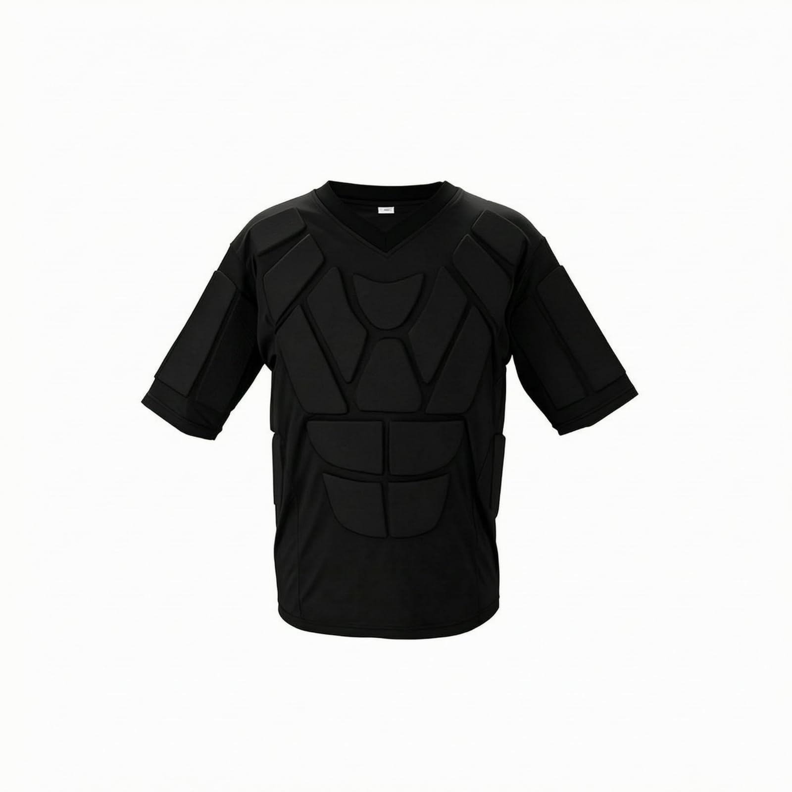 Maglia a Maniche Corte con Imbottitura EVmbottito Maglia Protettiva a Maniche Corte Antiurto Equipaggiamento Protettivo per Giocri Attivi, XL