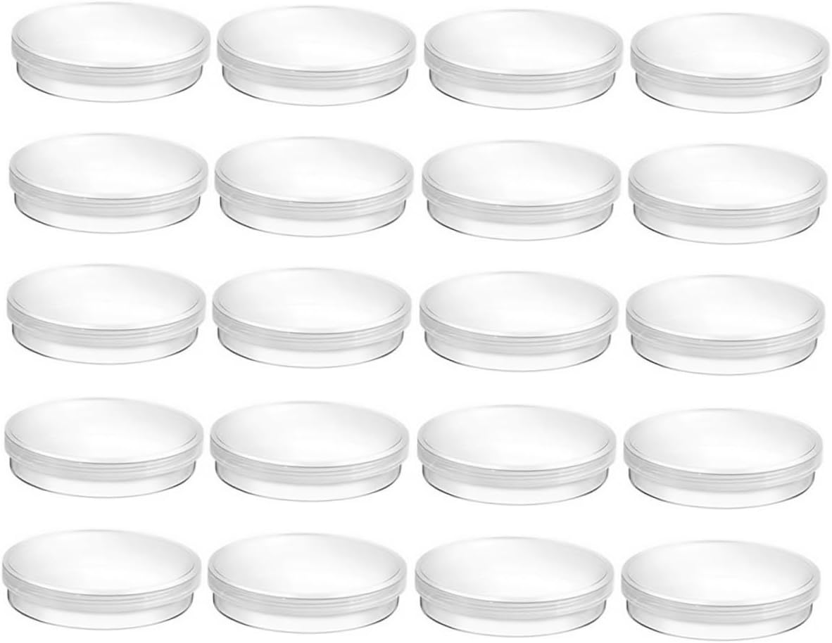 30-Pack Plastic Petri Dishes Lids for School Science Projects Laboratory Use and Culture Yeast Experiments