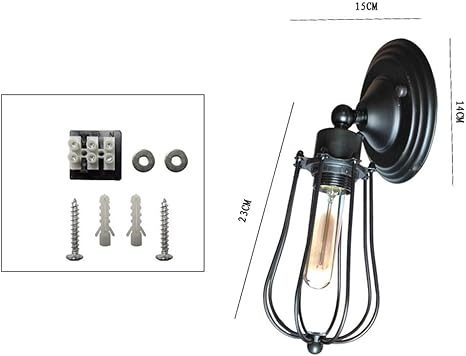 OZZKI OZZKI Wandmontage licht Retro metalen wandlamp Industrieel Rustiek Outdoor Waterdicht Retro Farmhouse Lamp Wand SCONCE Rustieke verlichting Muur Licht Binnen slaapkamer Living Muur SCONCES Trapcase Co photo 2