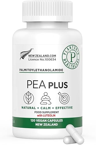 Pea Plus Nootropic-Palmitoyletanolamida (60 cápsulas)-Promueve una respuesta inflamatoria saludable apoya el manejo del dolor en las