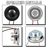 JYUDAUFU 1.5" 4Ohm 3W DIY Full Range Audio Speaker Micro Stereo Woofer Loudspeaker with Male Dupont Wire for Arduino DIY Replacement, DIY Multimedia Sound Box with VHM-314 Decoder Board (4Pcs) - Image 3