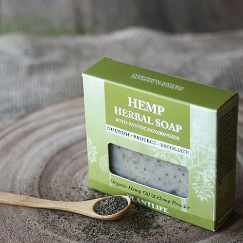 Plantlife Vegan Hemp Soap Bar - Moisturizing And Soothing Soap For Your Skin - Hand Crafted Using Plant-Based Ingredients - Made In California 4.5Oz Bar #TOP1