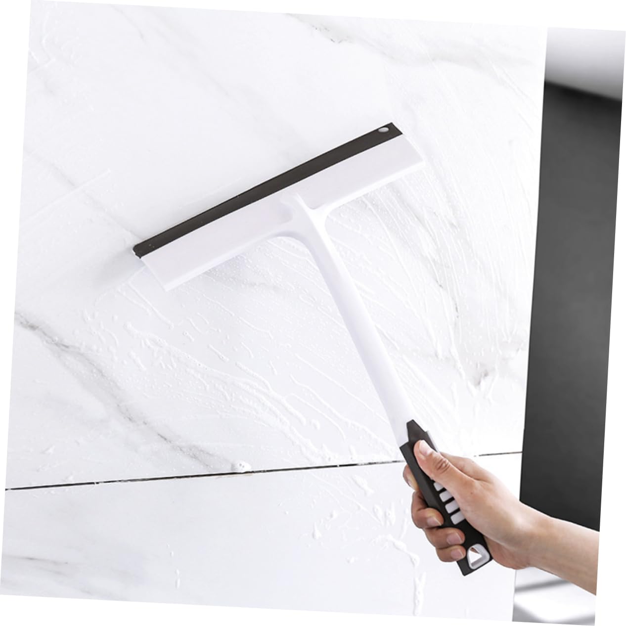 Mobestech 2piezas Rasqueta Limpiacristales Mango Ergonómico para Ventanas y Espejos Herramienta De Limpieza para Hogar y Oficina para Eliminar Agua y Suciedad