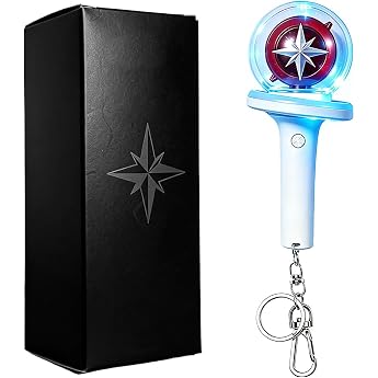 SKIKHN Stray Mini Lightstick, 11 cm Stray Key Ring, Adjustable Mini Light Stick with 15 Light Effects, Kpop Stray Kids Light 